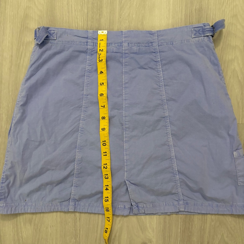 Fresh Produce Womens Skirt Blue Utility Mini Cotton Stretch Cargo Pocket Size XS - Picture 9 of 13